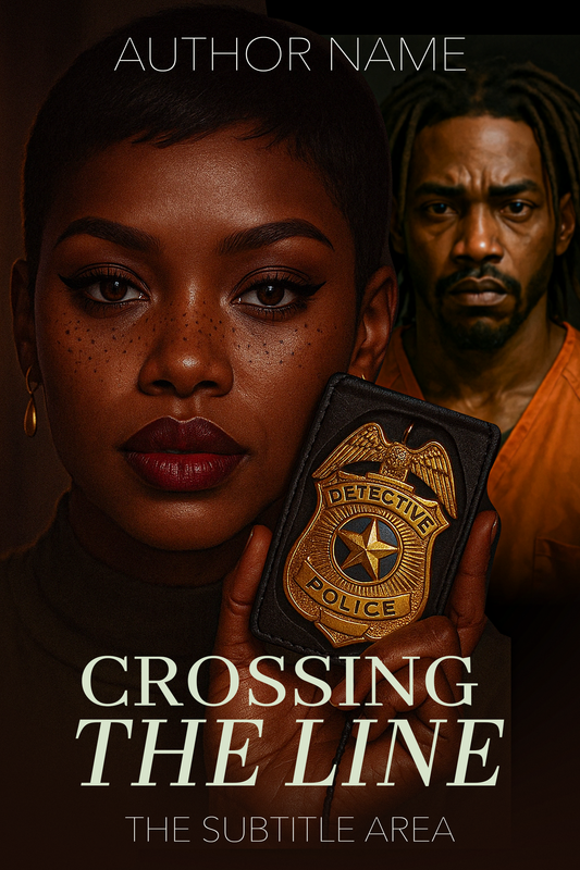 "Crossing the Line" – Thriller Book Cover Design (Digital Art)