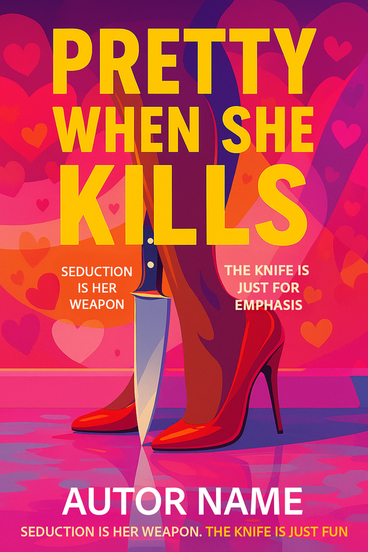 Pretty When She Kills – Premade Dark Romance/Thriller Book Cover